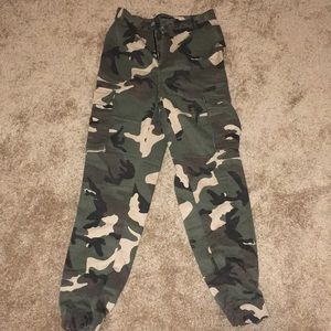 Camouflage High Rise Pants from Naked Wardrobe